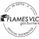 Brûleur surpuissant au gaz de ville 25cm avec thermocouple - 9.5kW