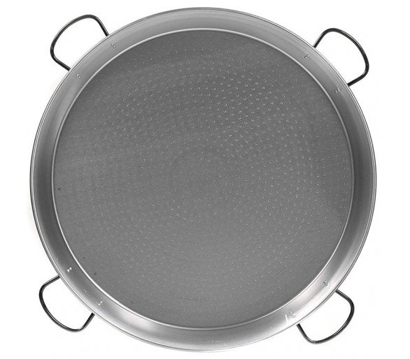 Poêle à paella 90cm Vaello Campos en acier poli - 50 parts