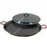 Poêle à paella acier 40cm Vaello Campos + couvercle - 9 parts