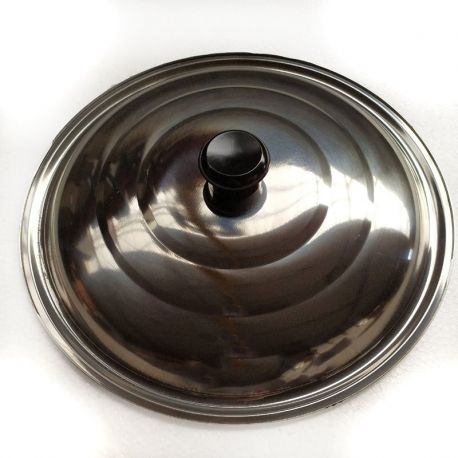 Couvercle inox 34cm pour poêles à paella