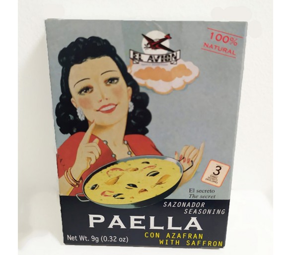 Epices naturelles pour Paella avec safran (3 sachets)