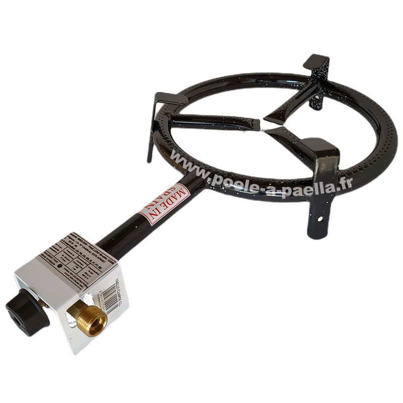 RéChaud à Gaz 30x30 Cm En Acier Chromé - Brûleur Fonte - Robinet Laiton - Pour Extérieur, Barbecue