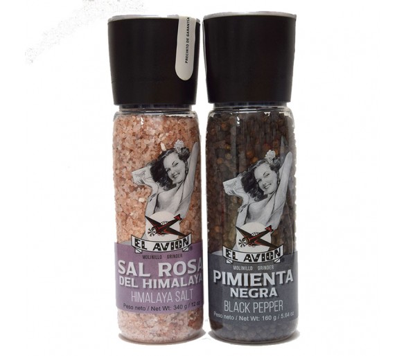 Sel rose de l'Himalaya + poivre noir