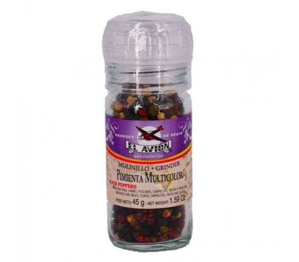 Moulin à poivre multicolore - 45g