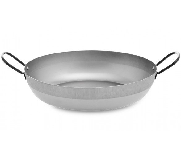 Poêle Lyonnaise creuse Vaello Campos acier - Diamètre 55cm / 40 parts
