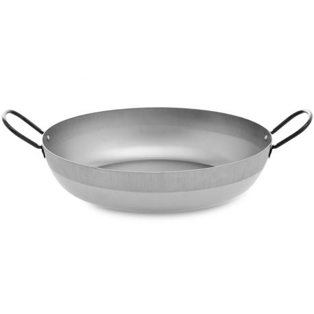 Poêle Lyonnaise creuse Vaello Campos acier - Diamètre 55cm / 40 parts