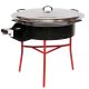 Kit à paella pour 50 personnes avec plat acier 90 cm + pare-flamme