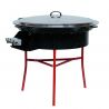 Kit à paella - 85 personnes avec plat émaillé + BBQ pare-flamme