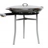 Kit à paella acier professionnel avec couvercle inox - 85 personnes