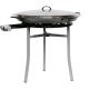 Kit à paella professionnel acier avec couvercle inox - 40 personnes - thermocouple