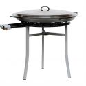 Kit à paella professionnel poêle acier 80cm - 40 personnes - thermocouple