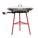 Kit à paella acier - 40 personnes avec couvercle inox