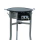 Kit Plancha luxe 20 personnes - pare-flamme inox - plancha fonte émaillée 52 cm