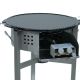 Kit Plancha luxe 20 personnes - pare-flamme inox - plancha fonte émaillée 52 cm