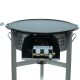 Kit Plancha luxe 20 personnes - pare-flamme inox - plancha fonte émaillée 52 cm