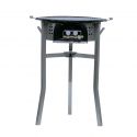 Kit Plancha luxe 20 personnes - pare-flamme inox - plancha fonte émaillée 52cm - Thermocouple