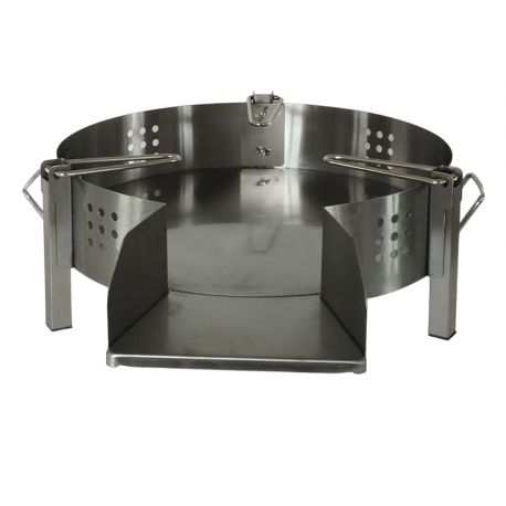 Pare flammes 45cm INOX pour brûleurs de 300mm à 380mm