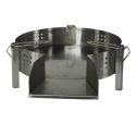 Pare flammes 45cm INOX mini pied pour brûleurs de 300mm à 400mm