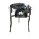 Kit à paella luxe 30 personnes - pare-flammes inox 60cm - plat émaillé 70cm et couvercle inox - Thermocouple