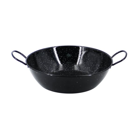 Poêle creuse Vaello Campos émaillée - Diamètre 32cm / 7 parts