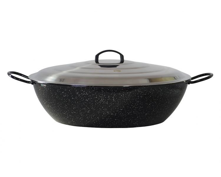 Poêle creuse géante Vaello Campos émaillée - Diamètre 60cm / 50 parts