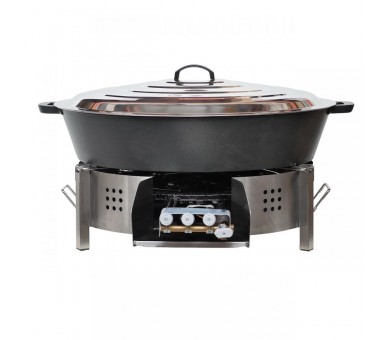Kit Tartiflette Géant 80cm "Duo" (Fonte d'Alu) - Sur Table - Réchaud au Choix