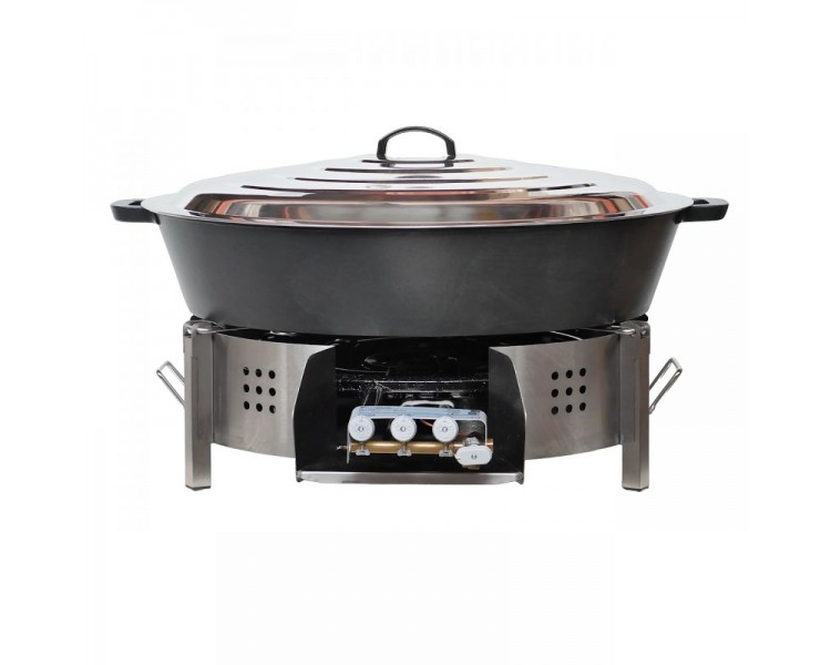 Kit Tartiflette Géant 80cm "Duo" (Fonte d'Alu) - Sur Table - Réchaud au Choix