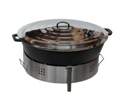 Kit Tartiflette Géant 80cm "Duo" (Fonte d'Alu) - Sur Table - Réchaud au Choix
