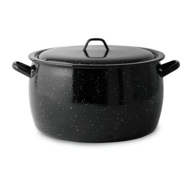 Marmites à moules 3 litres avec couvercle en acier emaillé