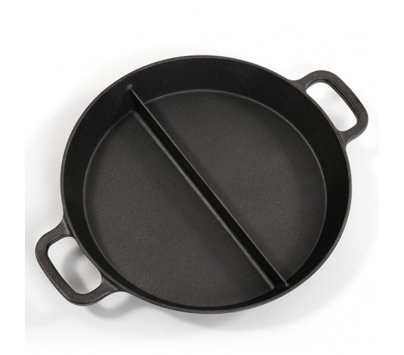 Poêle géante 50cm en fonte - 1 séparation