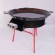 Kit à paella thermocouple pour 40 personnes avec plat émaillé + pare-flamme