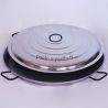 Poêle à paella acier 115cm Vaello Campos + couvercle - 120 parts